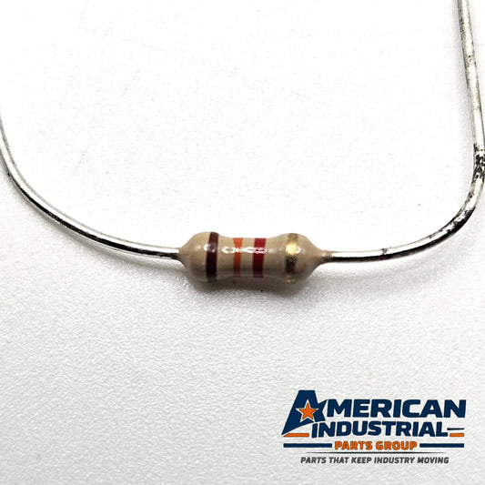 1.3K ohm 1/4W 5% carbon film axial resistors lot of 5 for circuit repair and vintage electronics restoration