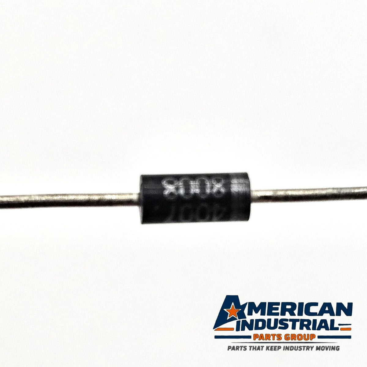 Lot of 10 1N4008 rectifier diodes 1A 1200V DO-41 for power supply and electronic repair from American Industrial Parts Group