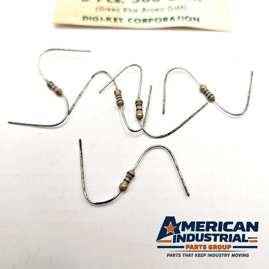 560 ohm 1/4W 5% carbon film axial resistors lot of 5 for circuit repair and vintage electronics restoration
