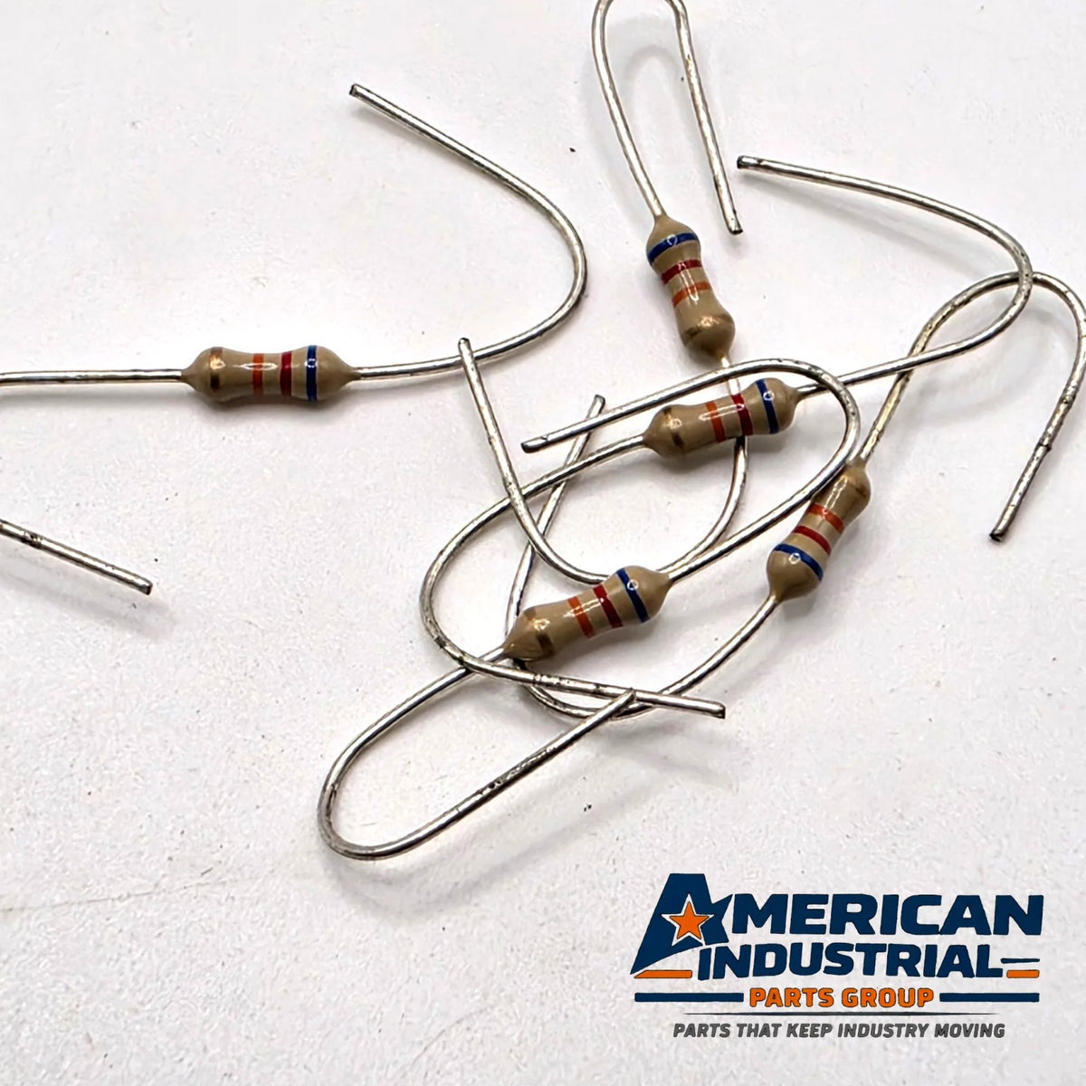 Lot of 5 62K ohm 1/4W 5% carbon film axial resistors for circuit board repair from American Industrial Parts Group