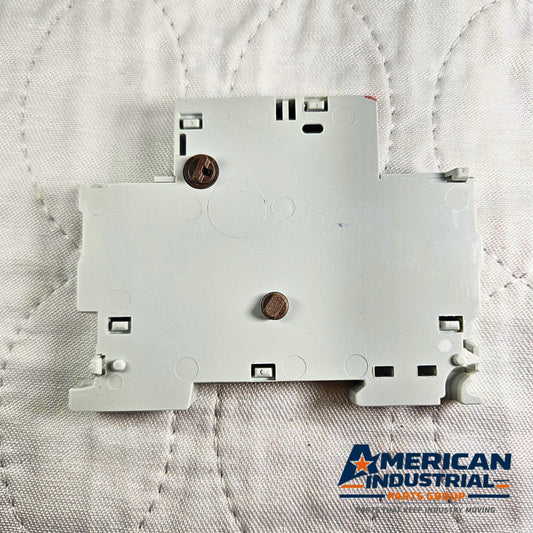 ABB HK-11 auxiliary contact block DPST NO 6A 400V side mount for motor starters and industrial control panels