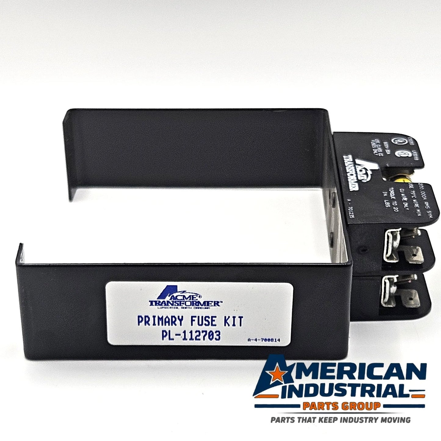 Acme TA-2-81215 500VA industrial control transformer 240x480V to 120V with primary fuse kit for control panels