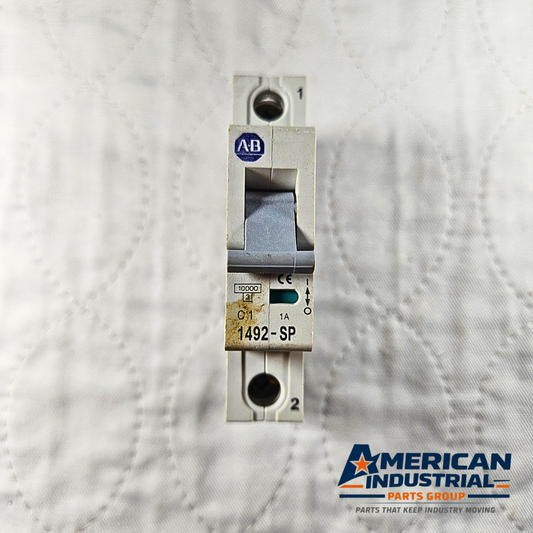 Allen-Bradley 1492-SP1C010 miniature circuit breaker 1A 1-pole 277VAC DIN rail for industrial electrical panels and MRO applications
