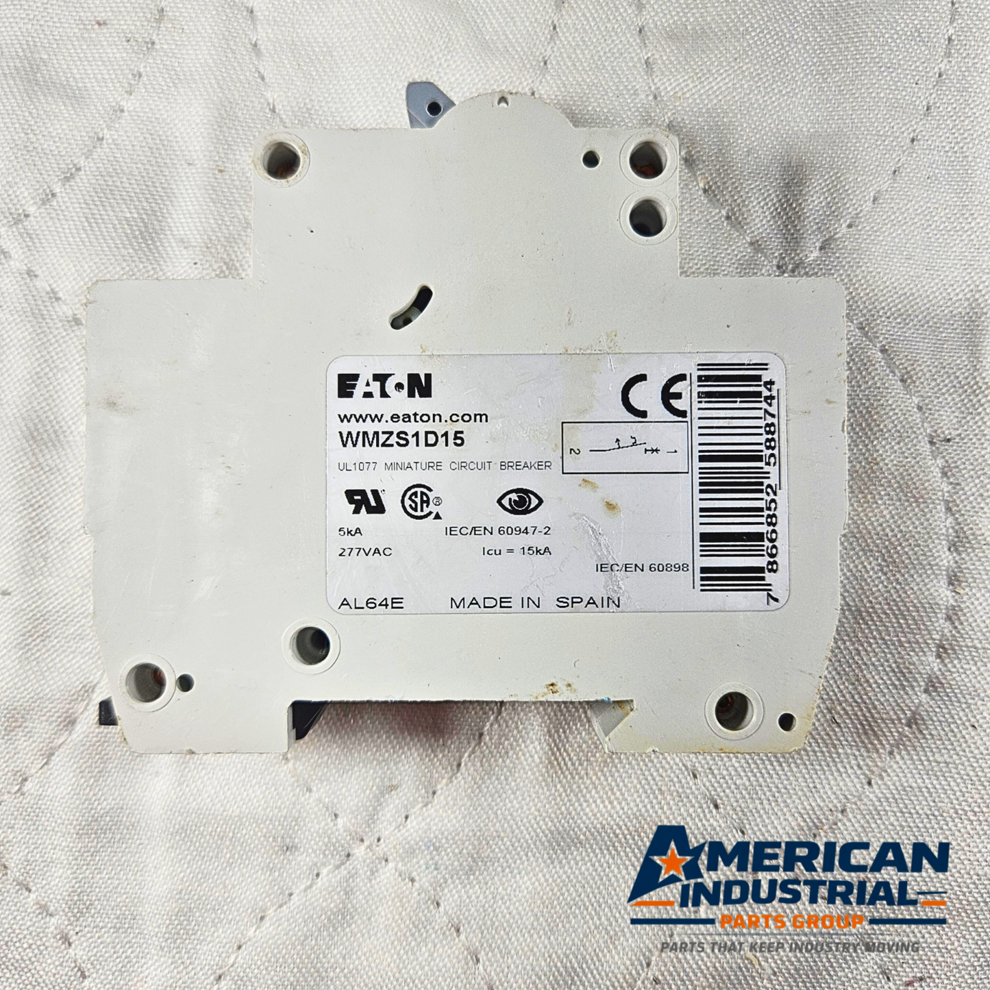 Allen-Bradley 1492-SP1C010 miniature circuit breaker 1A 1-pole 277VAC DIN rail for industrial electrical panels and MRO applications