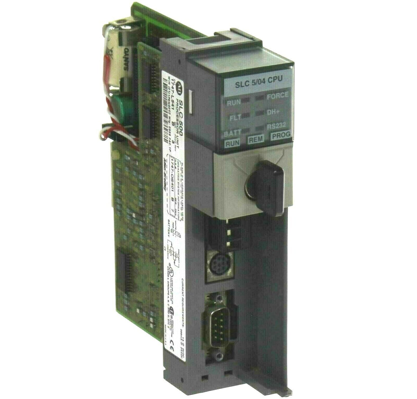 Allen-Bradley 1747-L541 Series C SLC 5/04 PLC CPU 16K DH+ RS232 for industrial automation systems and MRO replacement stock