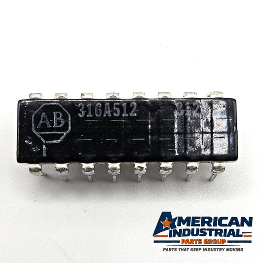 Allen-Bradley 316A512 5.1K ohm 2% bussed resistor network 16-pin DIP for industrial circuit board repair and replacement