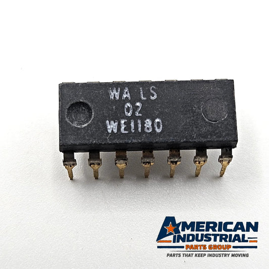 AT&T Microelectronics WA-LS02 quad 2-input NOR gate LS TTL DIP-14 vintage new old stock for legacy logic repair