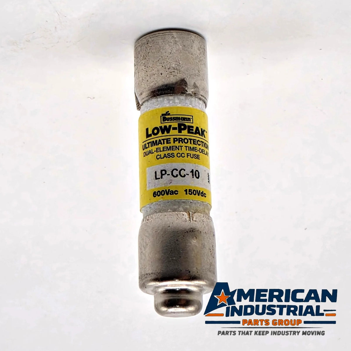 Bussmann LP-CC-10 Low-Peak 10A 600VAC Class CC time-delay fuse for control transformer and motor circuit protection from American Industrial Parts Group