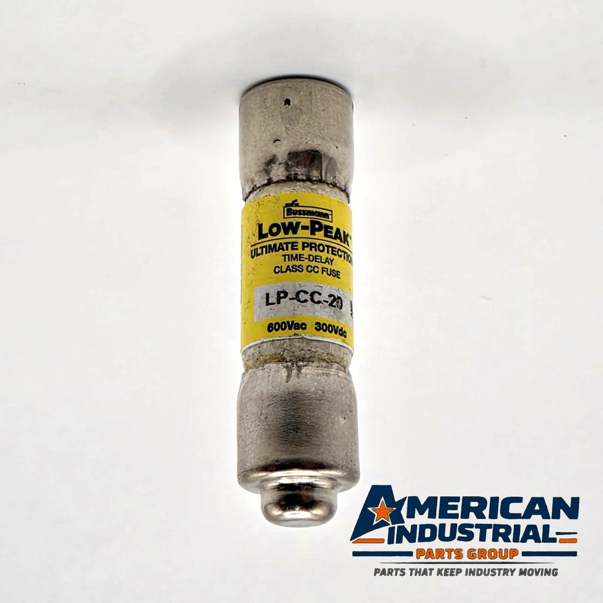 Bussmann LP-CC-20 Low-Peak 20A 600VAC Class CC time-delay fuse for control transformer and motor circuit protection from American Industrial Parts Group