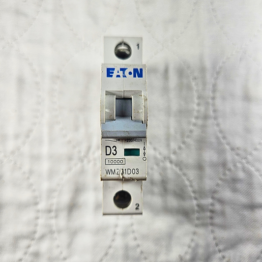 Eaton WMZS1D03 miniature circuit breaker for industrial automation and MRO electrical control panel applications. American Industrial Parts Group.