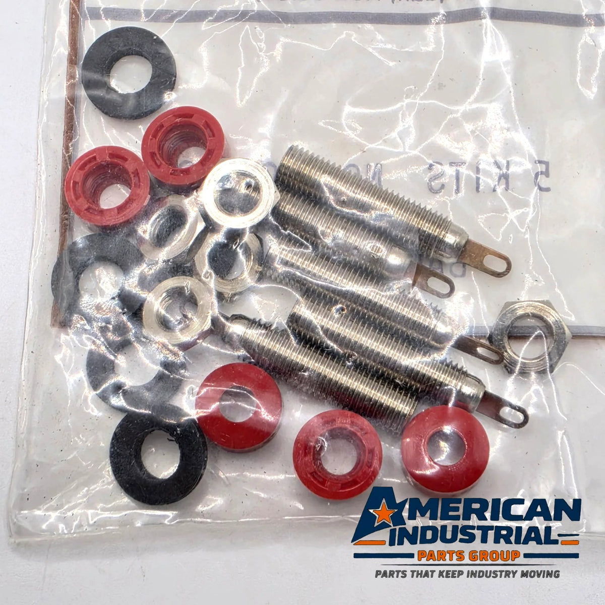 H.H. Smith 206-102 red insulated panel mount banana jack kit pack of 5 for test equipment from American Industrial Parts Group