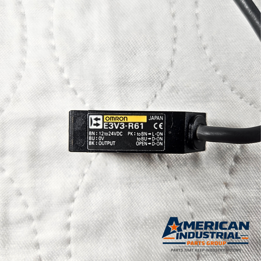 Omron E3V3-R61 fiber optic photoelectric sensor 12-24VDC for industrial automation and machine sensing applications