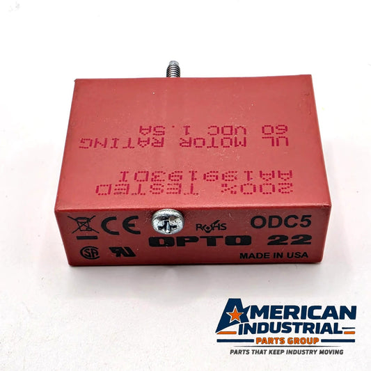 Opto 22 ODC5 DC output module 5-60VDC 3A 5V logic for industrial automation I/O from American Industrial Parts Group