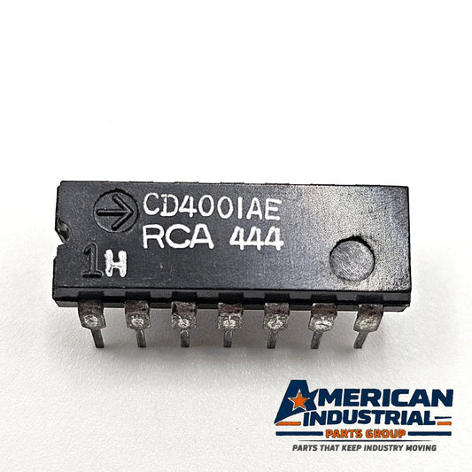 RCA CD4001AE CMOS quad 2-input NOR gate DIP-14 vintage new old stock for legacy logic repair