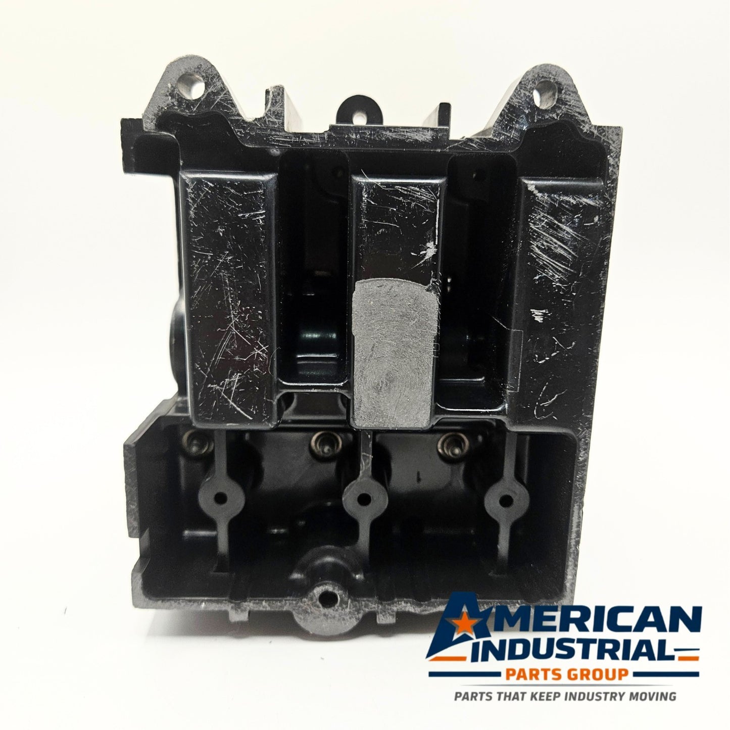 Square D 3 pole fused disconnect for surplus industrial spare parts. American Industrial Parts Group.