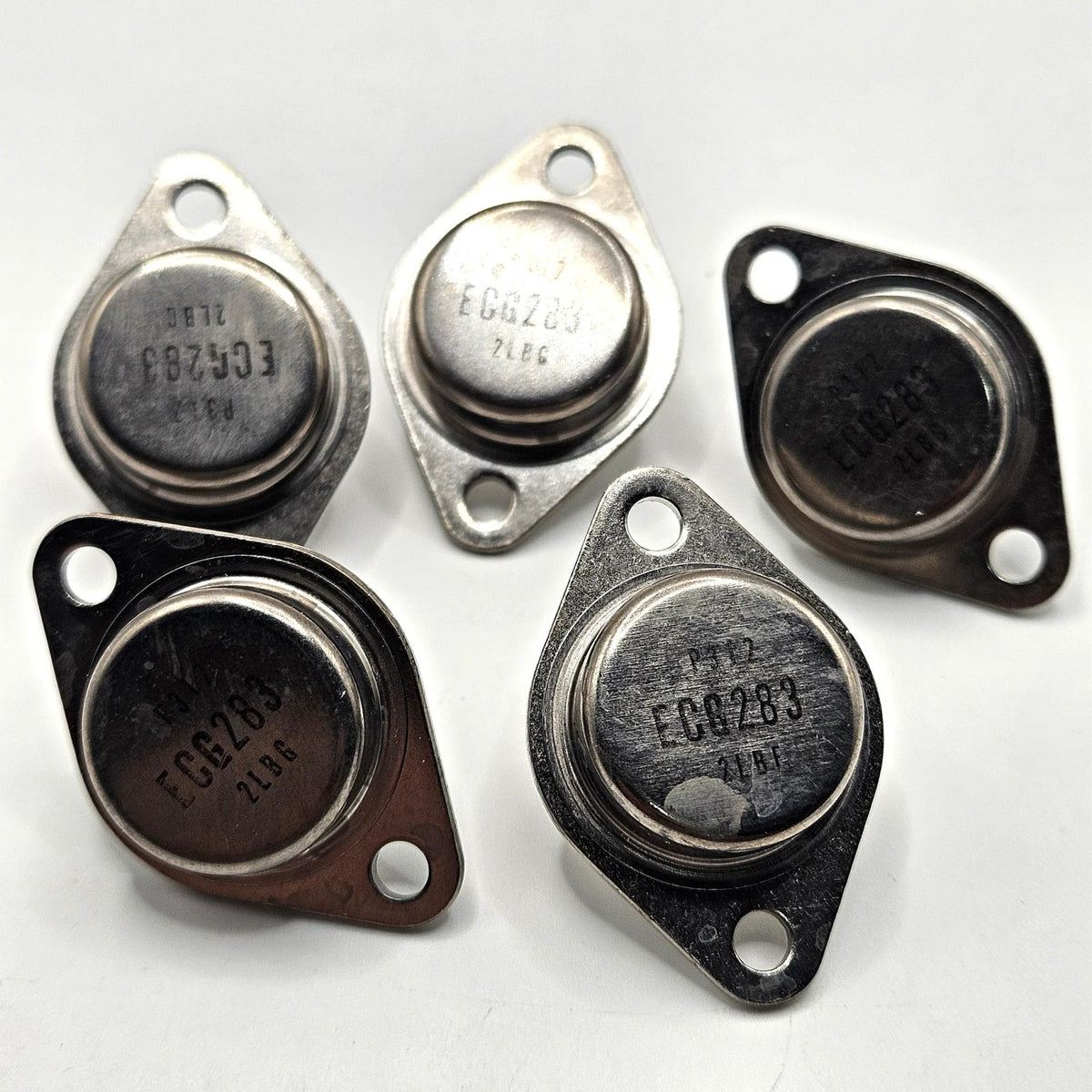Sylvania ECG283 NPN silicon high voltage power transistor TO-3 10A 100W vintage new old stock for TV and amplifier repair