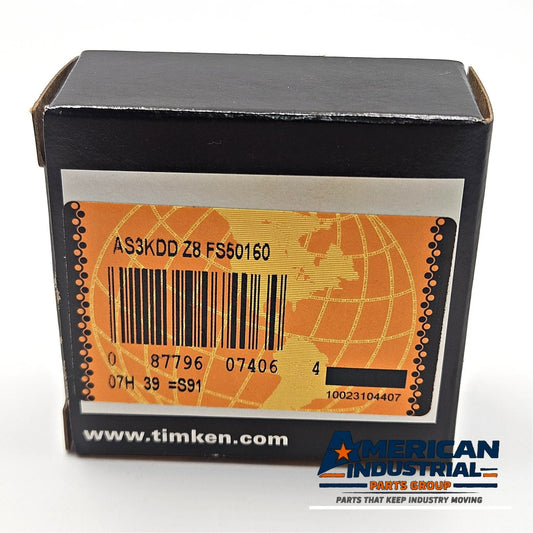 Timken Fafnir AS3KDD Z8 FS50160 double shielded stainless steel radial ball bearing 3/8 inch bore for industrial maintenance
