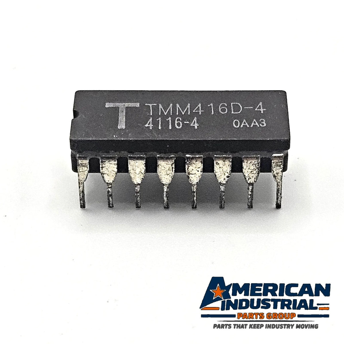 Toshiba TMM416D-4 4116-4 16Kx1 250ns dynamic RAM vintage IC in ceramic DIP-16 package for retro computer and legacy electronics repair