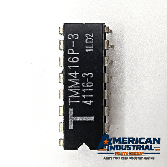 Toshiba TMM416P-3 4116-3 16Kx1 200ns dynamic RAM vintage IC in plastic DIP-16 package for retro computer and legacy electronics repair
