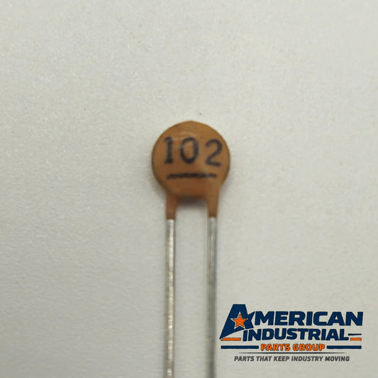Unbranded 0.001uF 1nF 1000pF 102 ceramic disc capacitor radial lead for tone control, bypass, and circuit board repair
