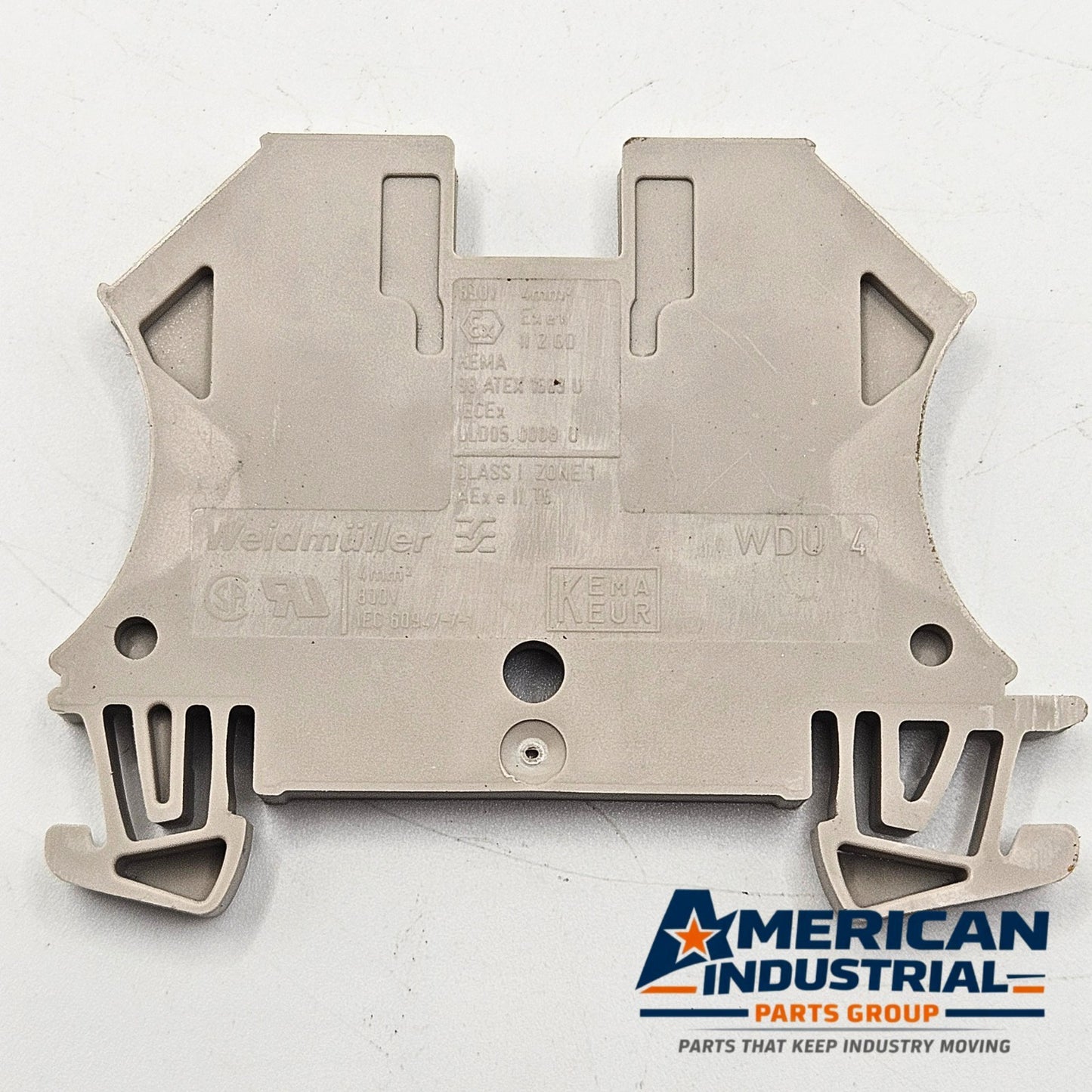 Weidmuller WDU 4 4mm² screw-clamp feed-through DIN rail terminal blocks lot of 10 for industrial control panels
