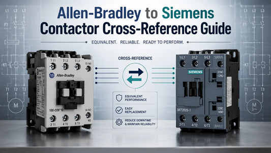 Allen-Bradley 100-C contactor and Siemens SIRIUS 3RT contactor cross-reference comparison — American Industrial Parts Group