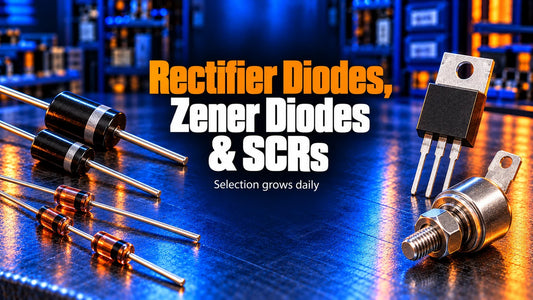 Rectifier diodes, zener diodes and SCRs including stud-mount DO-4 and DO-5 parts graphic — American Industrial Parts Group