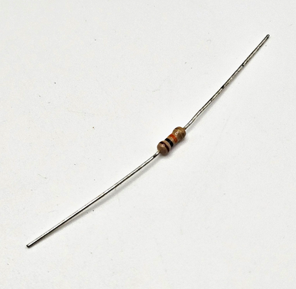 10K ohm 10% axial lead fixed resistor brown black orange silver through-hole for circuit board repair and vintage electronics restoration