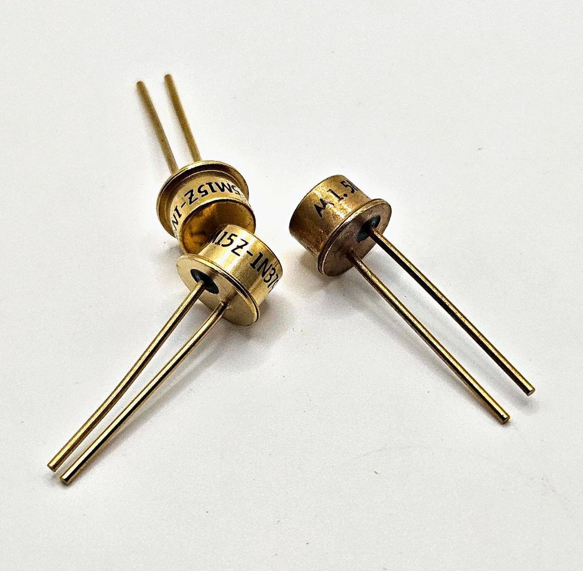 Lot of 3 unbranded 1N152 germanium point-contact diodes metal can for radio detector and vintage electronics repair from American Industrial Parts Group