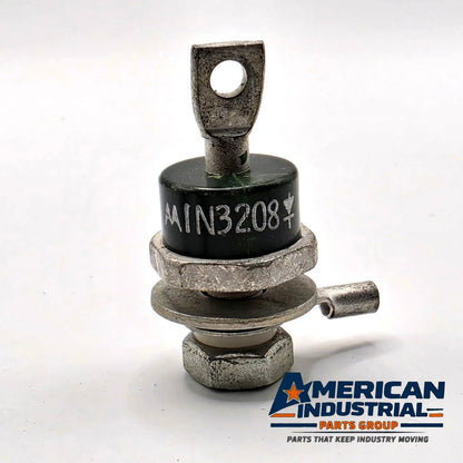 Lot of 3 1N3208 50V 15A stud mount rectifier diodes DO-5 for battery charger and power supply repair from American Industrial Parts Group