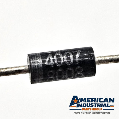 Lot of 10 1N4008 rectifier diodes 1A 1200V DO-41 for power supply and electronic repair from American Industrial Parts Group