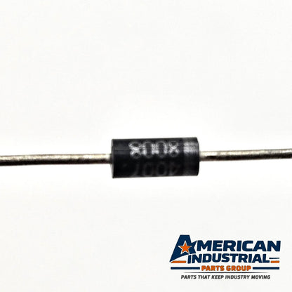Lot of 10 1N4008 rectifier diodes 1A 1200V DO-41 for power supply and electronic repair from American Industrial Parts Group