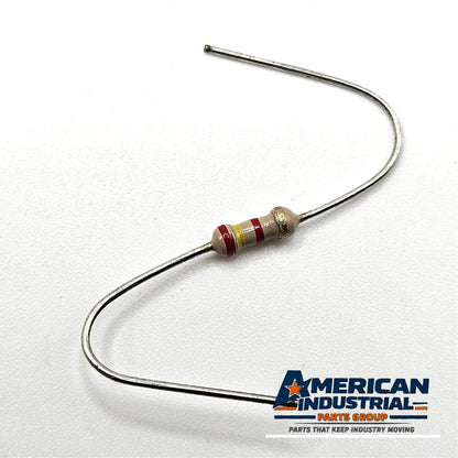 Lot of 3 2.4K ohm 1/4W 5% carbon film axial resistors for circuit repair and vintage electronics restoration