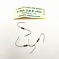 2K ohm 1/4W 5% carbon film axial resistors lot of 3 for circuit repair and vintage electronics restoration