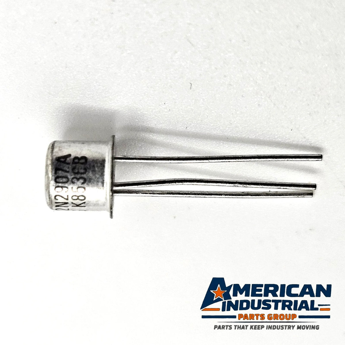 2N2907A PNP silicon transistor TO-18 metal can 60V 600mA for electronic repair from American Industrial Parts Group