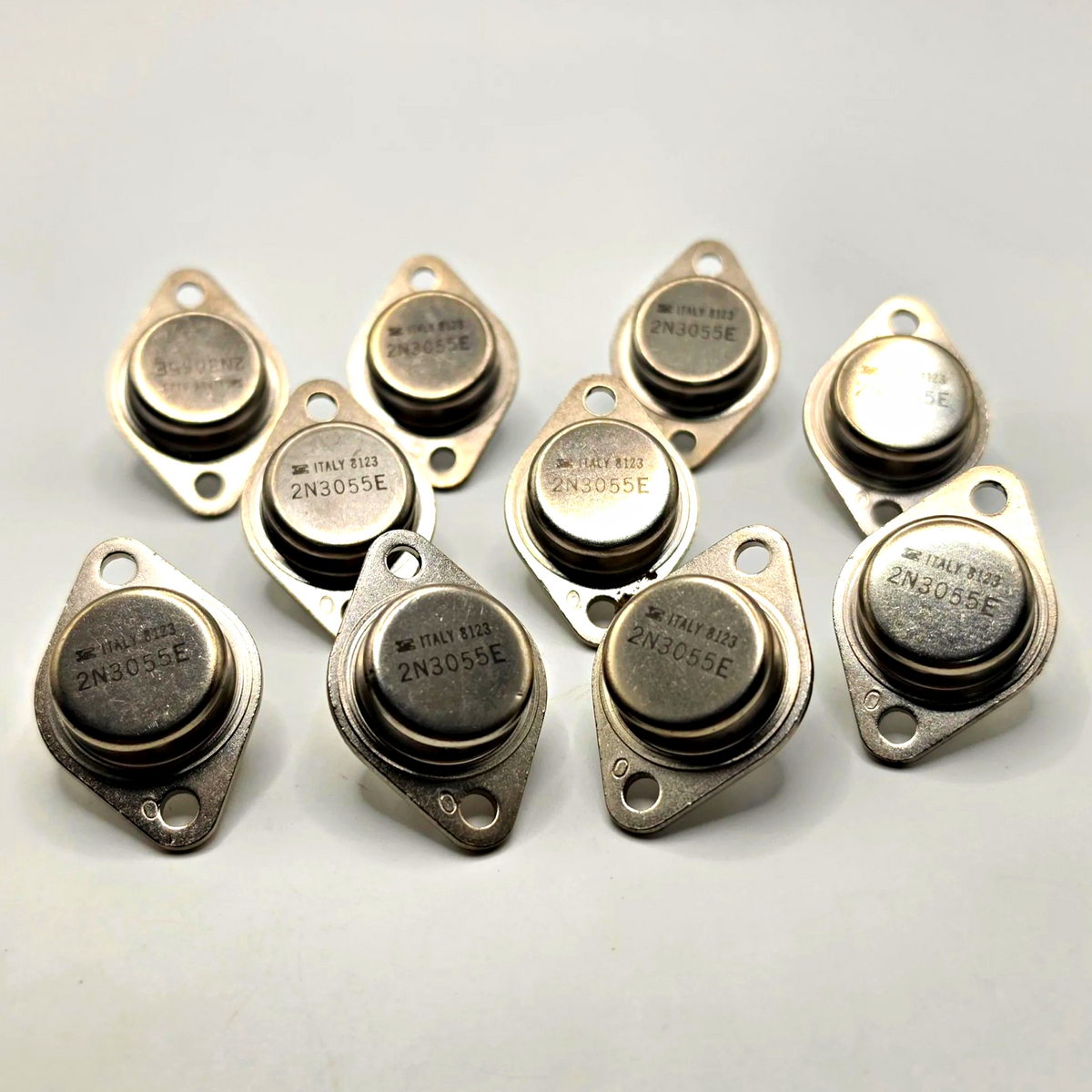 Lot of 10 2N3055E NPN power transistors TO-3 15A 60V 115W for power supply and amplifier repair from American Industrial Parts Group