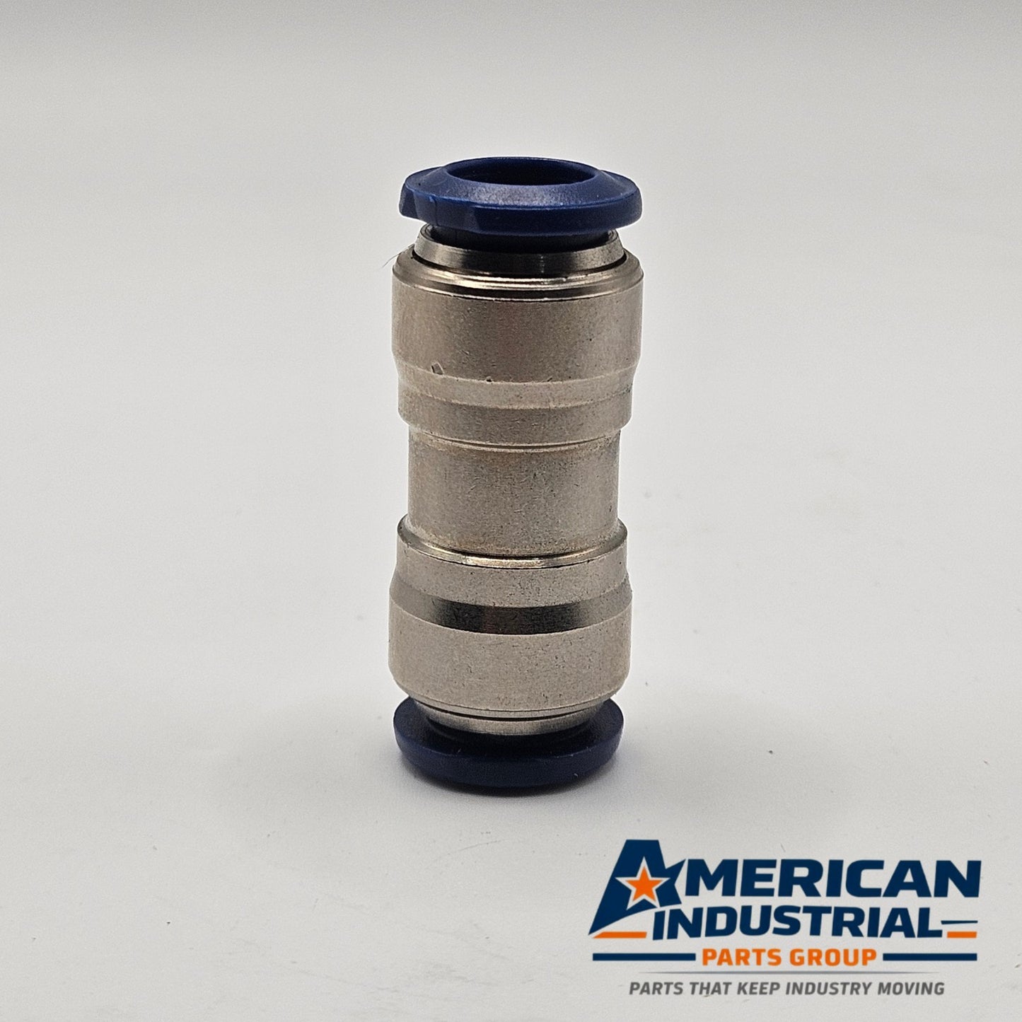 3/8 inch push-to-connect pneumatic tube union fitting for pneumatic automation systems and industrial applications
