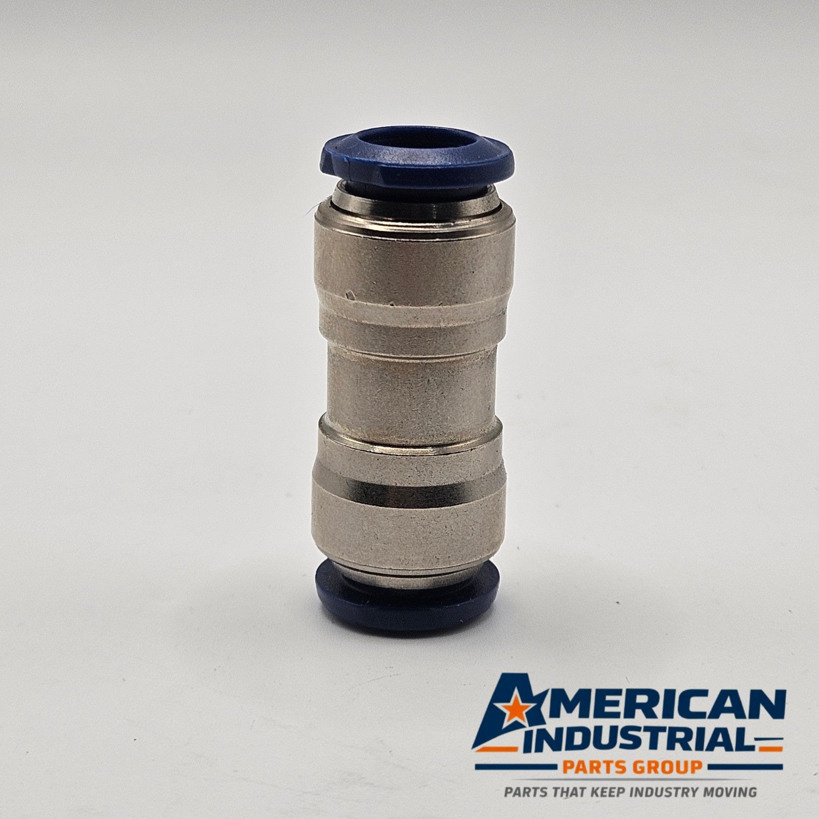 3/8 inch push-to-connect pneumatic tube union fitting for pneumatic automation systems and industrial applications
