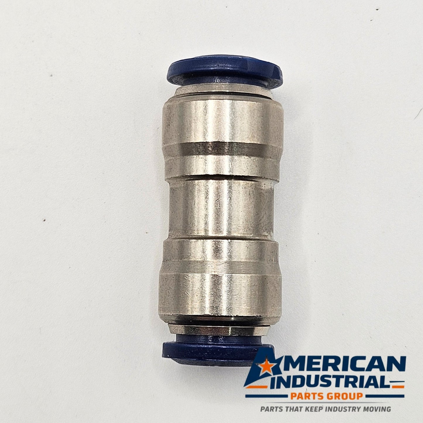 3/8 inch push-to-connect pneumatic tube union fitting for pneumatic automation systems and industrial applications