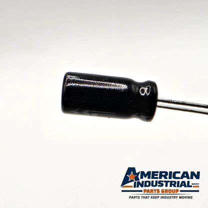 47uF 16V 105C radial aluminum electrolytic capacitor for power supply and circuit board repair from American Industrial Parts Group