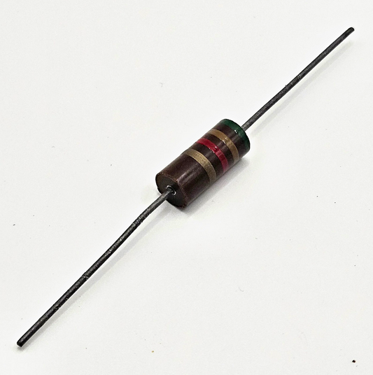5.1K ohm 2W 5% axial lead resistor new old stock for amplifier and power supply repair
