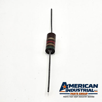 5.1K ohm 2W 5% axial lead resistors lot of 10 new old stock for amplifier and power supply repair