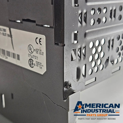 Allen-Bradley 1746-A7 SLC 500 7-slot rack and 1746-P2 module power supply for automation repair. American Industrial Parts Group.