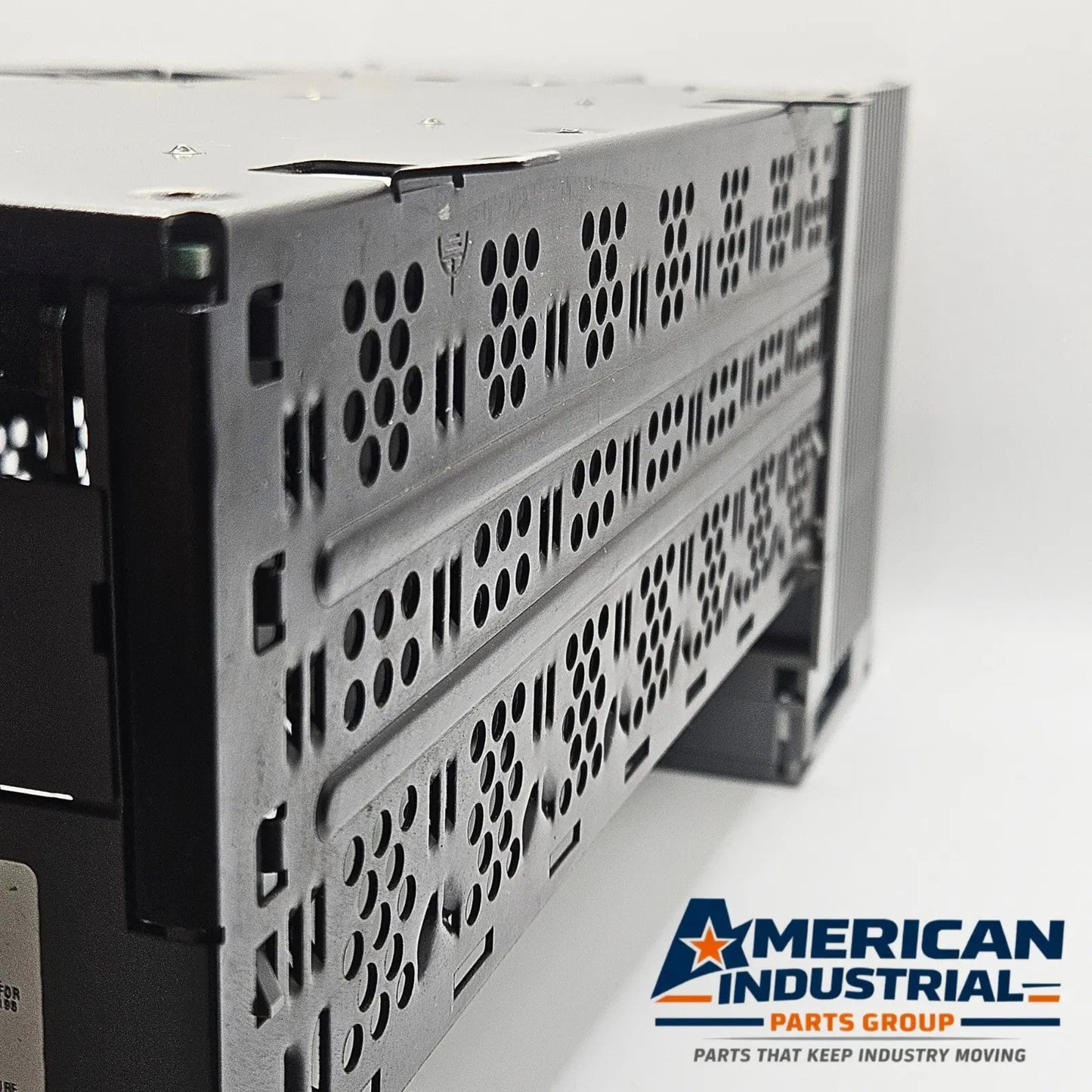Allen-Bradley 1746-A7 7-slot chassis and 1746-P2 power supply for industrial PLC hardware replacement. American Industrial Parts Group.
