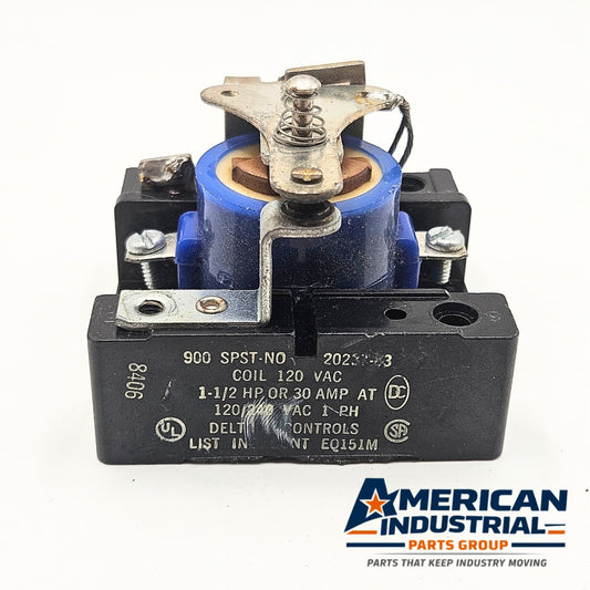 Delta Controls 900 SPST-NO contact block relay for MRO electrical applications. American Industrial Parts Group.