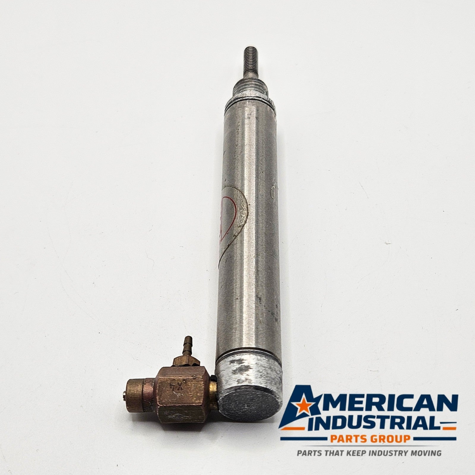 Bimba 040.5-R compact pneumatic cylinder used in industrial machinery. American Industrial Parts Group.