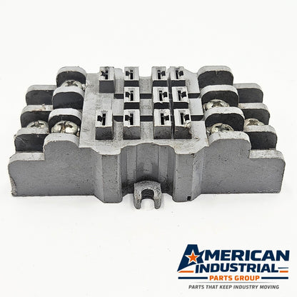Potter & Brumfield 27E121 industrial relay base for replacement parts inventory. American Industrial Parts Group.