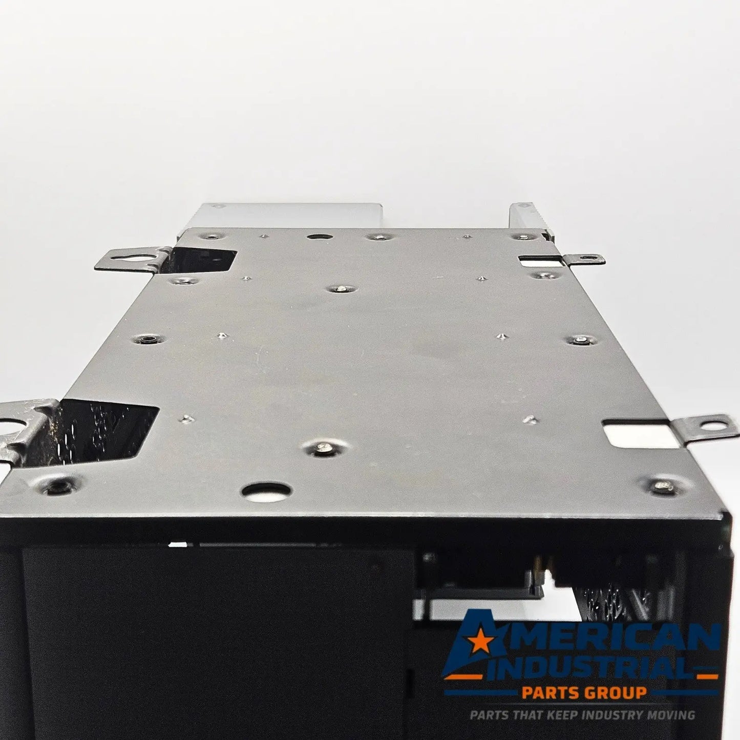 Allen-Bradley 1746-A7 SLC 500 chassis assembly with 1746-P2 power supply for control cabinet MRO. American Industrial Parts Group.
