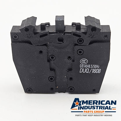 Siemens 3SB3400-0H contact block used in industrial control equipment. American Industrial Parts Group.