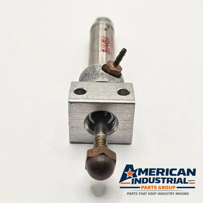 Bimba 010.5-R compact pneumatic actuator used in industrial automation and MRO spare parts. American Industrial Parts Group.